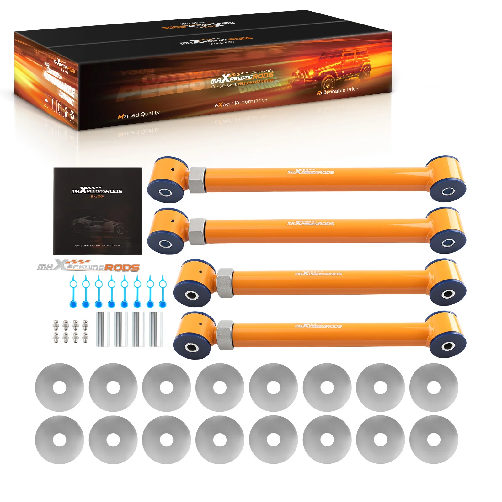 

MaXpeedingrods Adjustable Front Upper and Lower Control Arms 0-6" Lift for Ram 1994-2009 1500 2500 3500