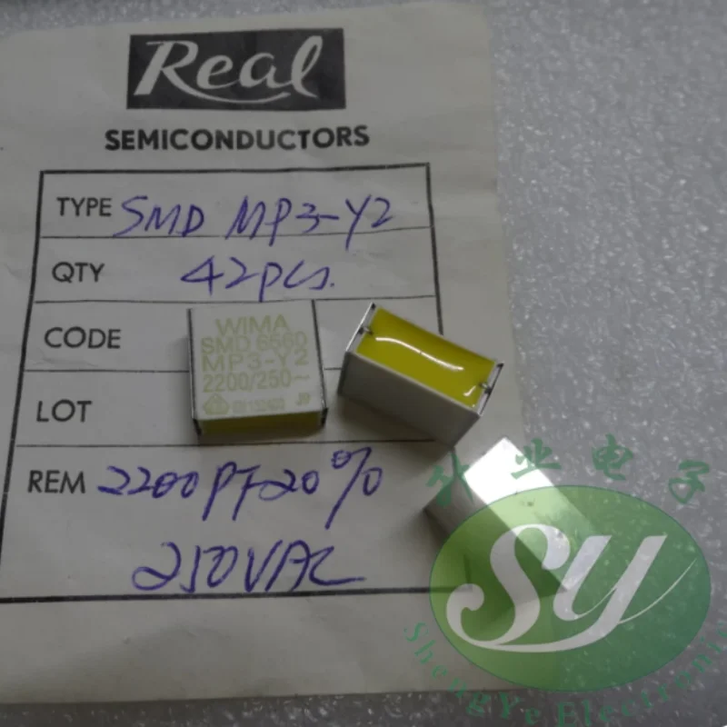 5pcs-100pcs SMT WIMA White Weima SMD MP3 0.0022uF/250VAC 2.2nF 2200pF 2n2 222