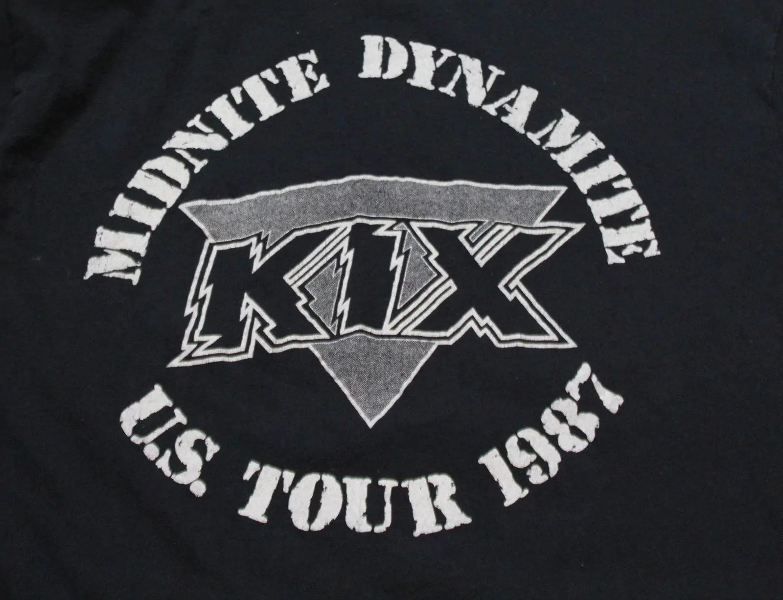 1 sides on front Kix Midnite Dynamite US Tour Shirt Classic Black S-4XL RE222