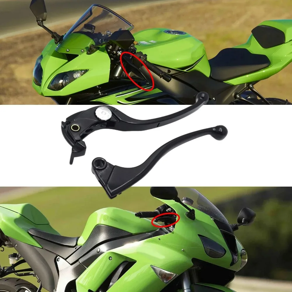 For Kawasaki ZX6R/636 10 1000SX/NINJA 1000/Tourer 1000 750R 06-18 Motorcycle Brake Lever Clutch Lever Adjustable Control Handles
