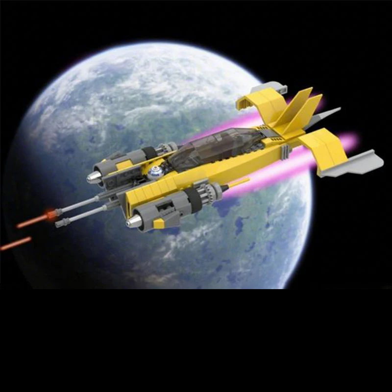 

195 шт. MOC Naboo N-2 Starfighter Gift Series Star Battle Building Block Рождественский подарок игрушка для развития терпения и концентрации