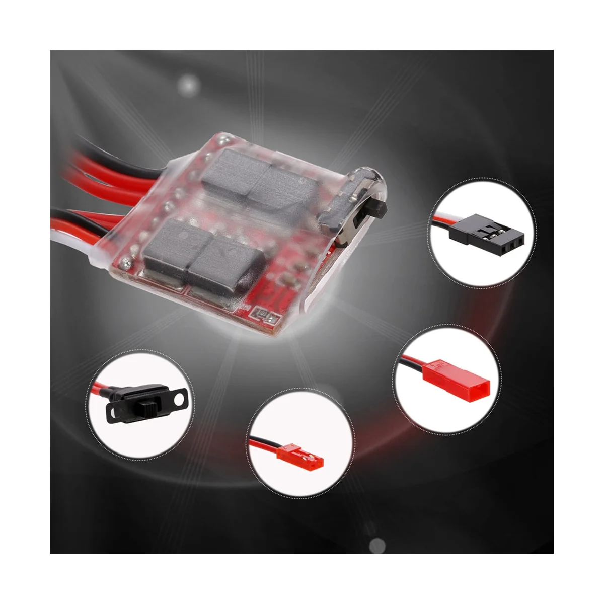 30A 4.8-8.4V Mini Brushed Electric Speed Controller ESC Brush Motor Speed Controller for WPL C14 C24 MN D90 MN99S RC Car