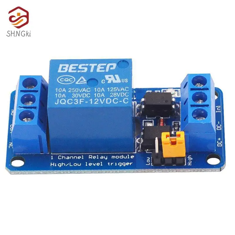 3.3V 5V 12V 24V 1 Channel Relay Module High And Low Level Trigger Dual Optocoupler Isolation Relay Module Board Signal