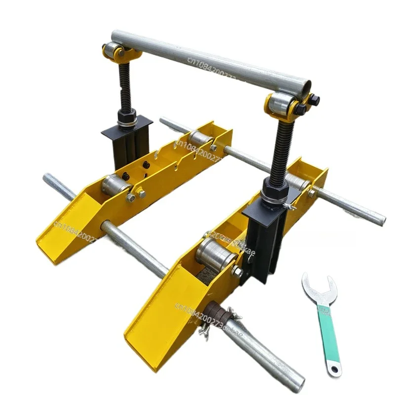 Cable Tray Turret Simple Wire Rack Small Trailer Pay-off Bracket Fiber Optic Wire Track Horizontal Rolling Groove