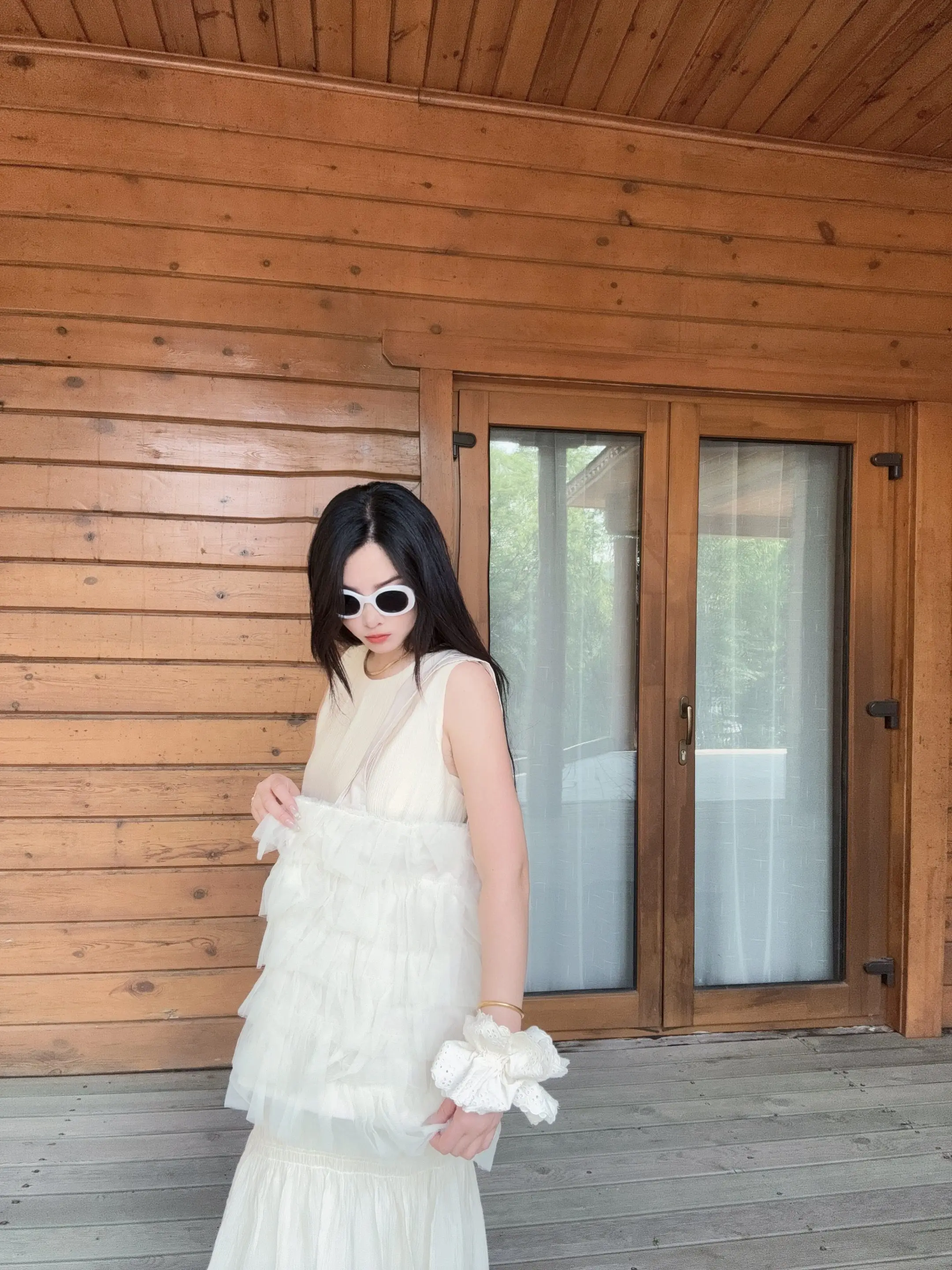 

Original Design Large Capaci White Lace Me Buet Bag oulder Handbag Polyester Material Sweet Lady Sle Vertical Squar...