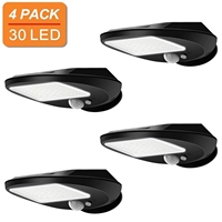 Sensor Solar Lights Outdoor 30 LED Solar Powered Security Light with Motion Sensor, 120 Degree Wide Angle Sensor, Garden Wall