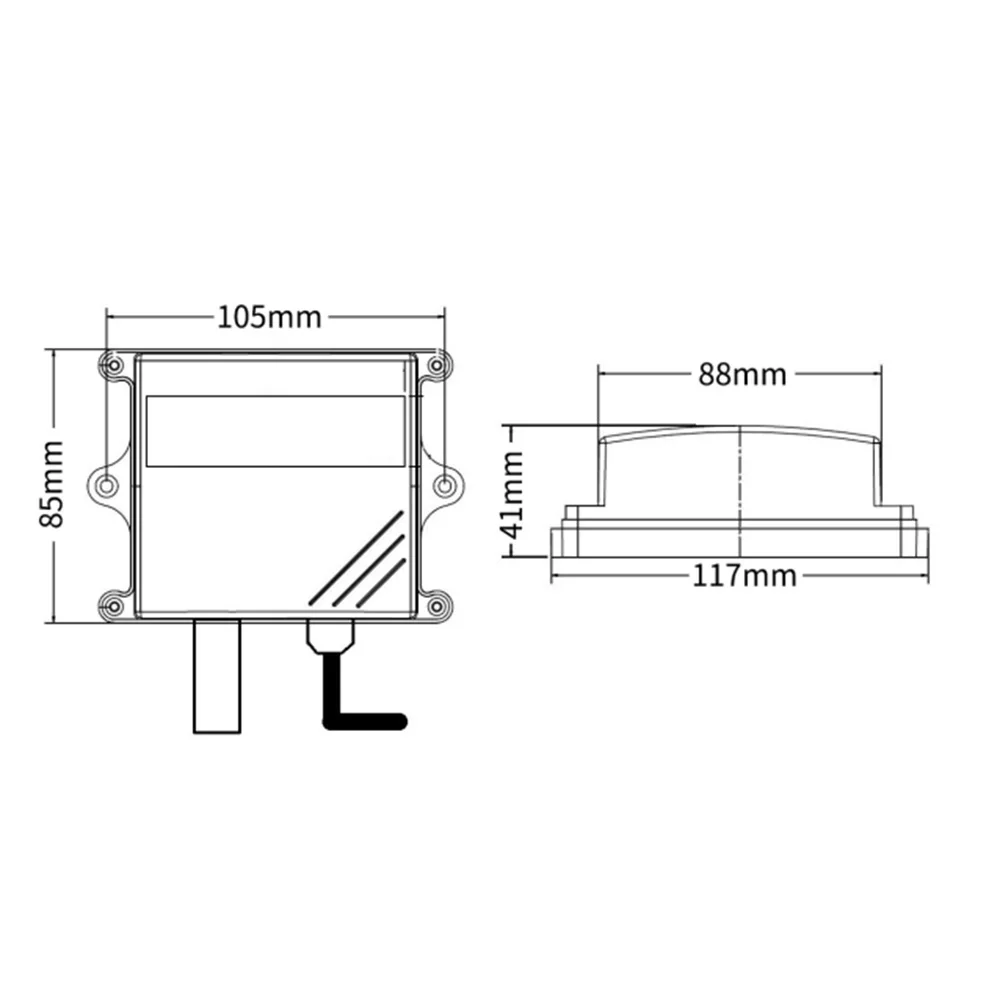 Sensor de umidade e temperatura, sonda pe externa de alta precisão, à prova d'água e à prova de poeira para transmissores de ocasiões de alta poeira