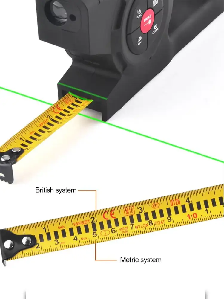 디지털 디스플레이 레이저 줄자, 지능형 고정밀 적외선 레이저, 휴대용 거리 측정기, 충전식 규칙, 3 in 1