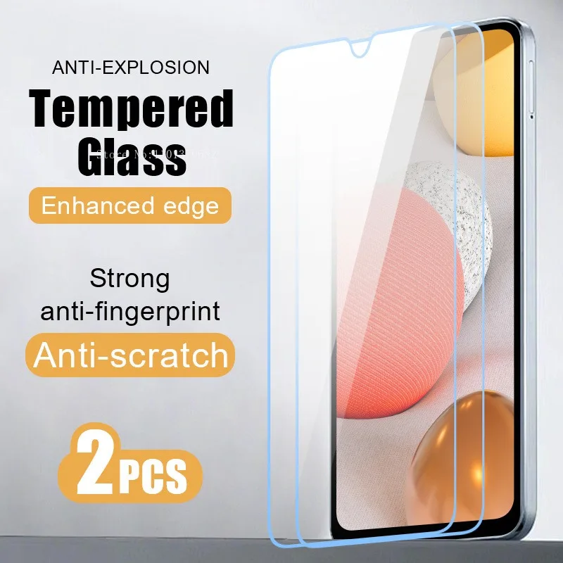 Закаленное стекло для Samsung Galaxy A05 A15 5G A25 A35 A55, пленка для смартфона A04 A04S A04E A04 Core A14 A24 4G A34 A54, 2 шт.