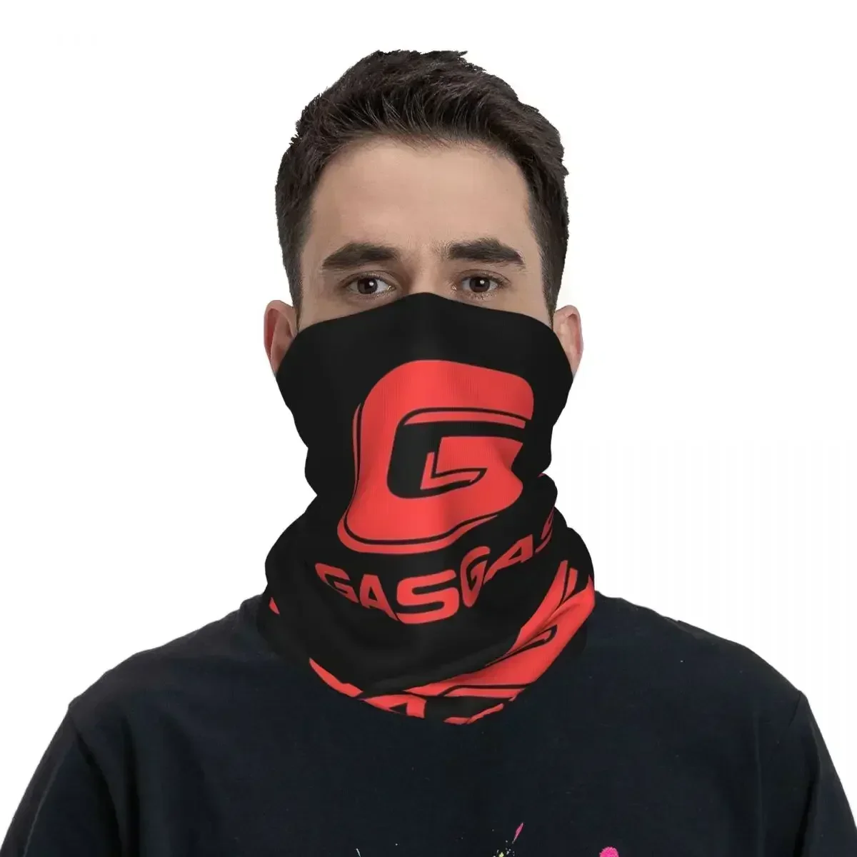 Gasgas Plaid Logo (4) Bandana Neck Cover Printed Wrap Scarf Warm Cycling Scarf Outdoor Sports Unisex Adult Windproof