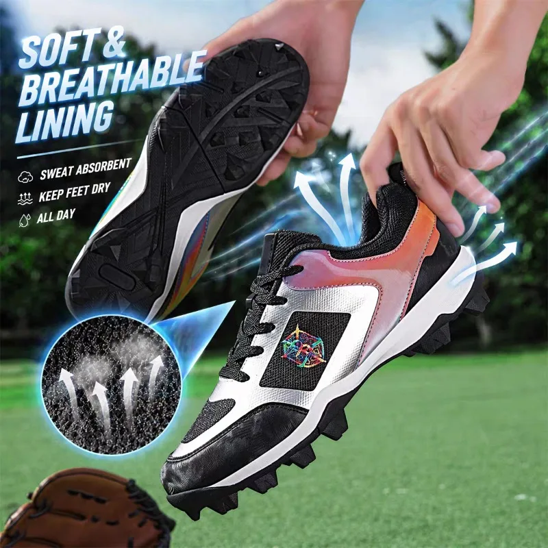 2026 Autumn/Winter Baseball Training Shoes Professional Baseball Shoes Outdoor Sports Sneakers Size 38-45 Gym Unisex Sneakers