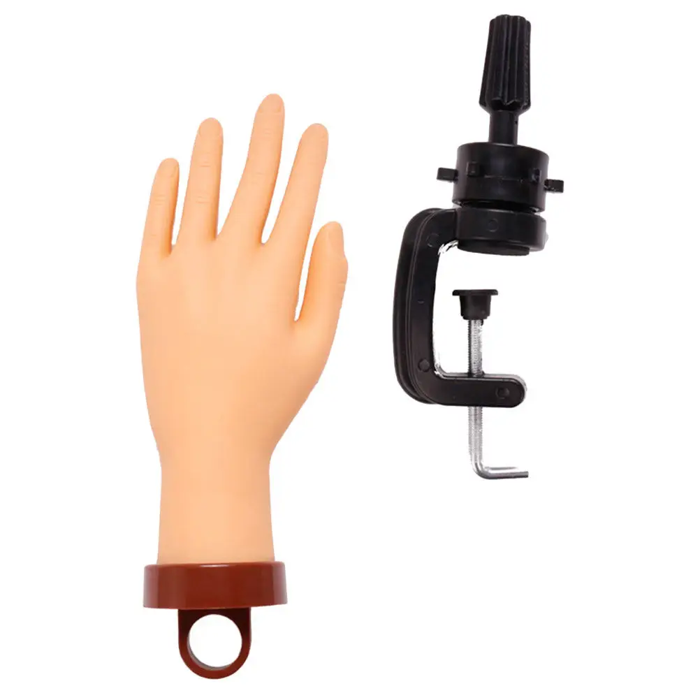 Lightweight Flexible Nail Practice Hand Professional Manicure Training Hand Nail Art Accessory Manicure Supply