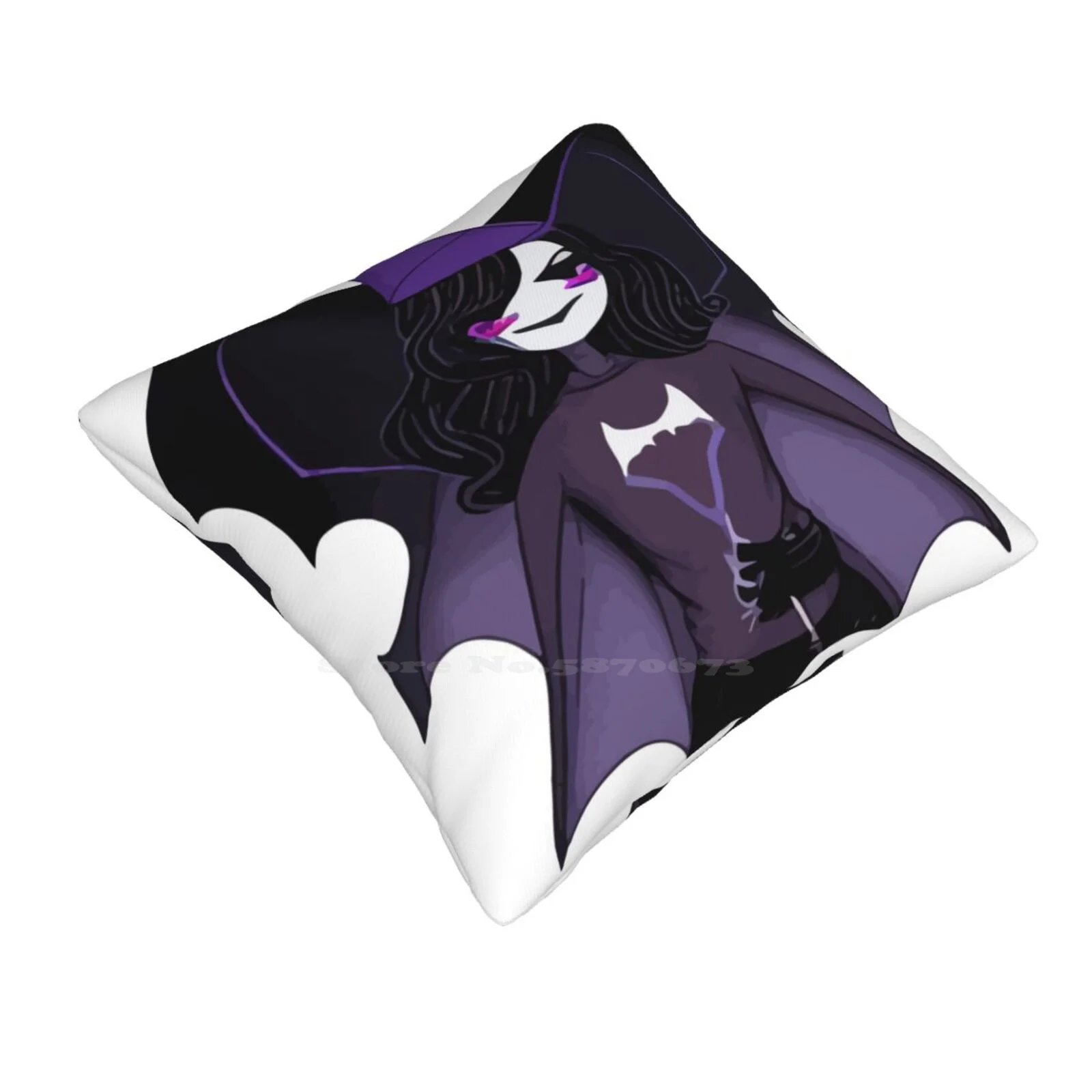 Halloween Bat Witch Purple Pillows Case Bedroom Home Decoration Tpween2022 Bats Halloween Costume Women Heathers Girls Cute