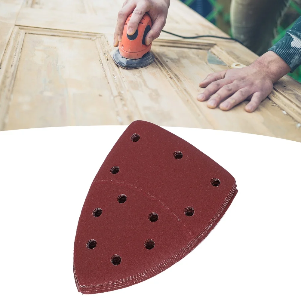 60Pcs Mouse Sandpaper Separate Palm Abrasive Paper Sanding Sheets 140x140x100mm 11 Holes