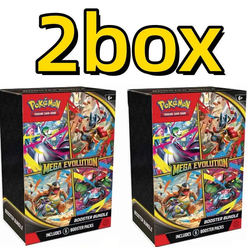 Cartão pokémon v10, pacote de reforço, refeições destinadas, evolução prismática, violeta escarlate, 151, inglês, me01, cartões de reforço, brinquedos, presentes