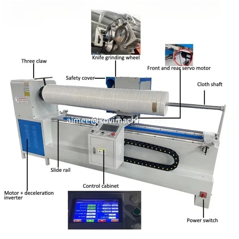 Plastic Film Sheet Roll Cutting Machine Tape Slitting and Rewinder Machine Film Tube Slitting Machine