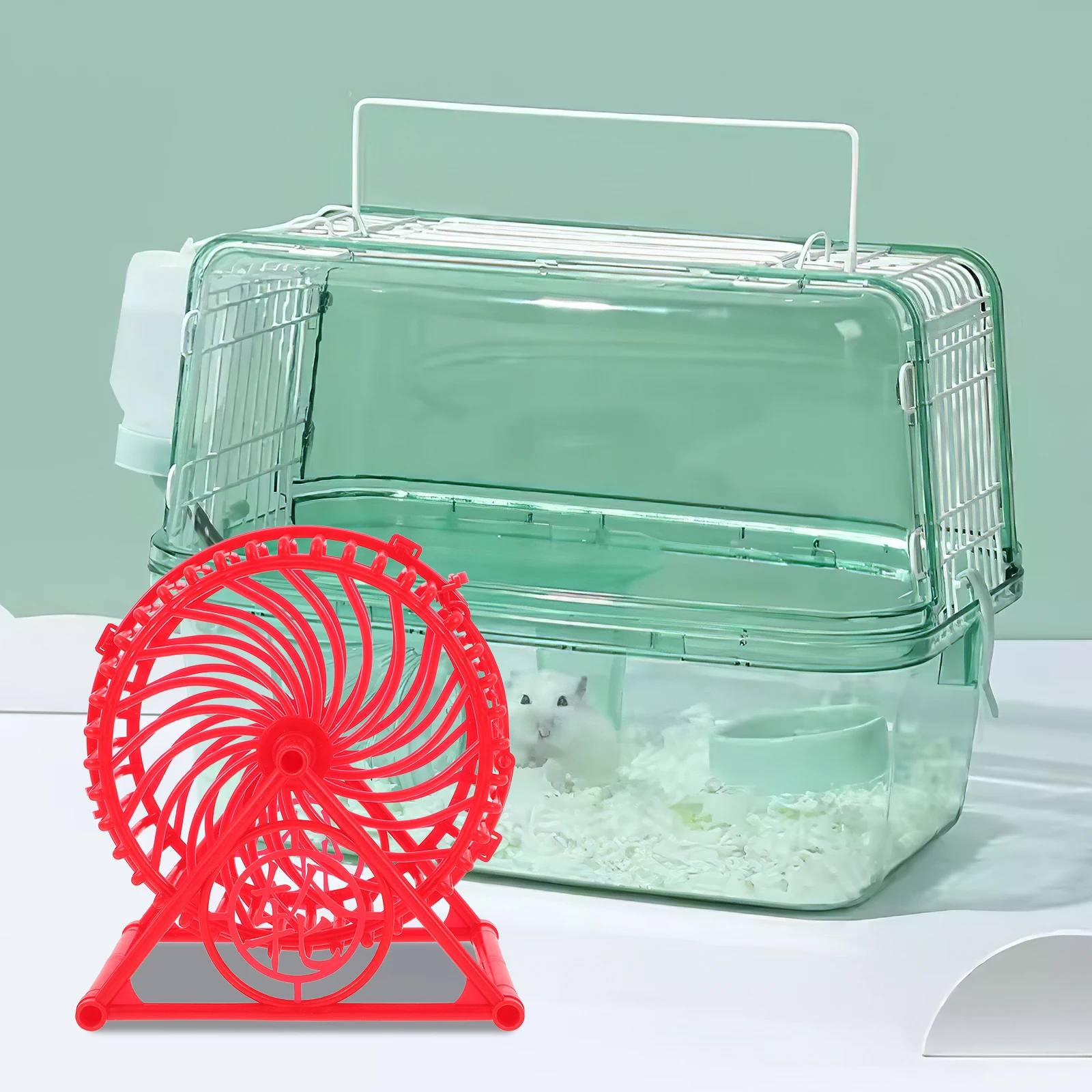

Hamster Running Wheel Anti Foot Stuck Silent Exercise Wheels for Dwarf Hamsters Gerbils Small Pet Toys Plastic Toy Secure Cage