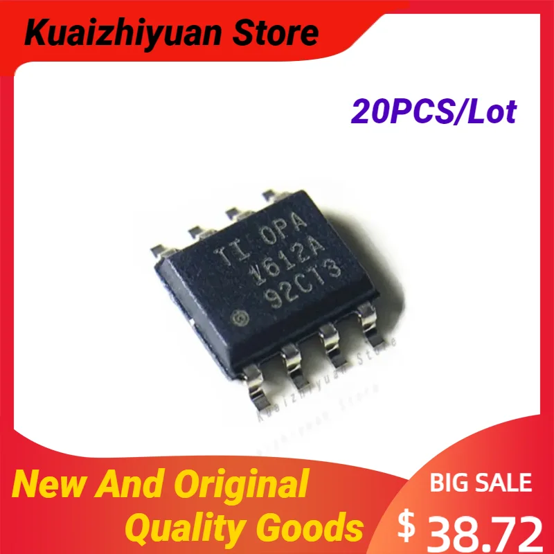 20PCS/Lot New And Original OPA1612AIDR SOP-8 OPA1612A OPA1612 SOP8 Audio Operational Amplifier Quality Goods