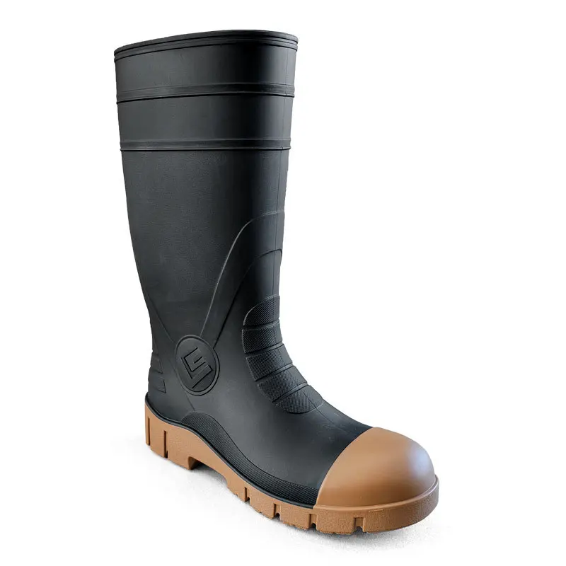 الرجال جميع الأحوال الجوية الصلب تو أحذية نصف رقبة من المطاط مقاوم للماء المضادة للتصادم عالية أعلى أحذية سلامة العمل للخدمة الشاقة وصيد الأسماك #6