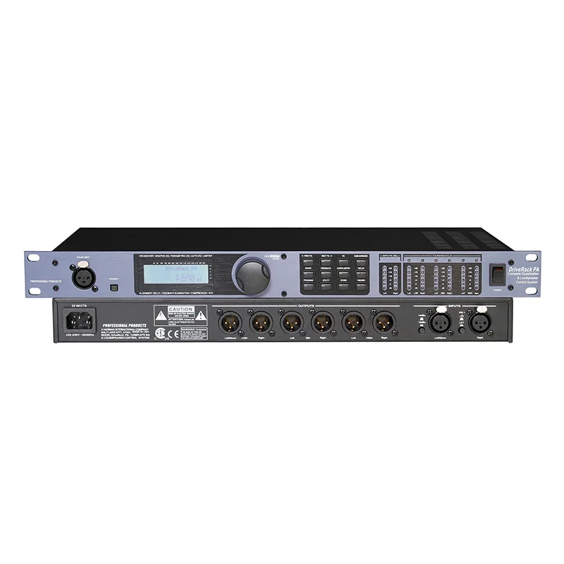 Professioneller digitaler Audioprozessor DriveRack PA/260 2 Eingänge 6 Ausgänge PA2 3 Eingänge 6 Ausgänge VENU360-kompatible Originalsoftware