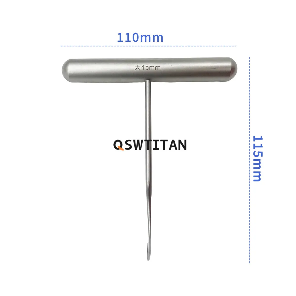 1pcs Stainless Steel Orthopedic T-Type Distractor Hook  Retractor Bone Lifting Hook Orthopedic Instrument Pet