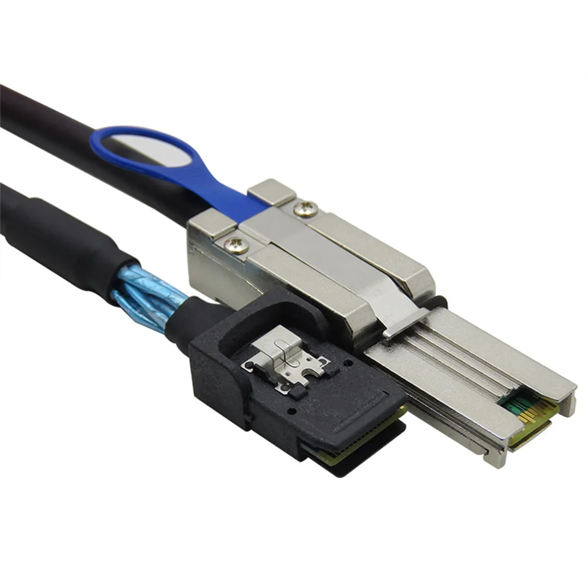 2025 New Best Quality Two Colors 1M Mini SAS 26P SFF-8088 to SFF-8087 36P Direct Attach Copper Cable Support 12Gb