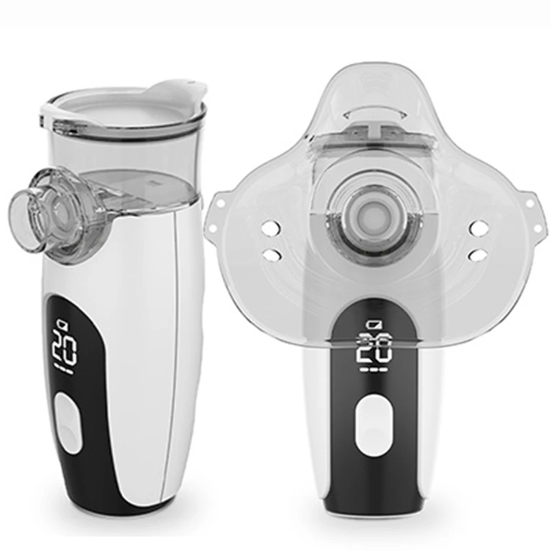 Nebulizador de malla de mano, nebulizador silencioso médico, compresor para la tos para niños, máscara para adultos, inhalador para asma, humidificador portátil