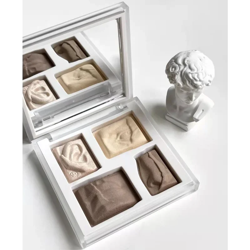 Little Ondine 4-Color David's Sculptor Highlight Contour Bronzer All-In-One Palette Nose Shadow Brighten Beauty Makeup Cosmetics