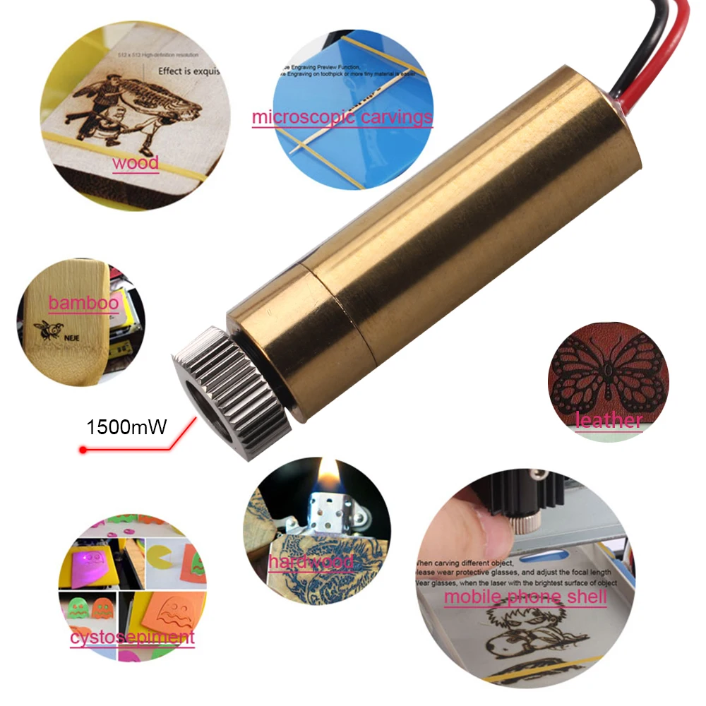 Imagem -05 - Neje-kit de Substituição de Cabeça Laser Módulo Laser 1000mw 1500mw 2000mw 3000mw 445nm 405nm Dk8-kz Dk-bl Venda Quente 2024