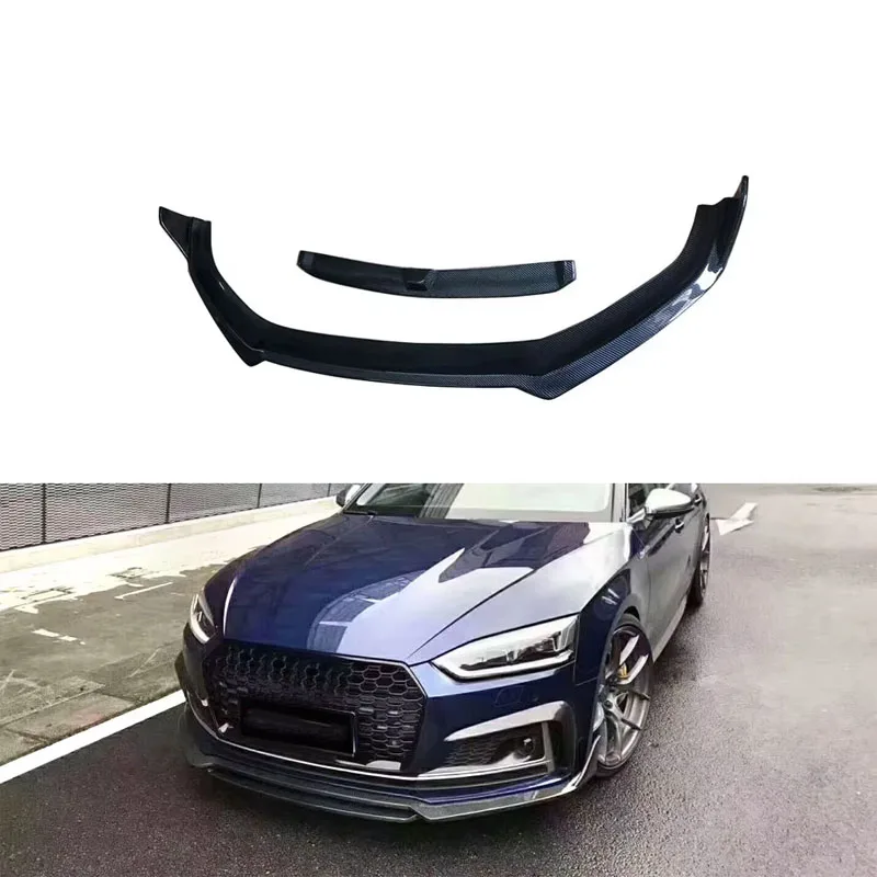 

Facelift S5 Carbon Fiber Front Diffuser Lip for Audi S5 B9 A5 SLINE 2017 2018 2019