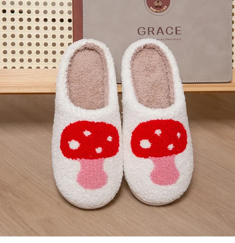 Winter Vrouwen Pluizige Home Slippers Warm Platform Anti Slip Comfortabele Huis Schoenen Kawaii Indoor Outdoor Paar Slippers Vrouwen