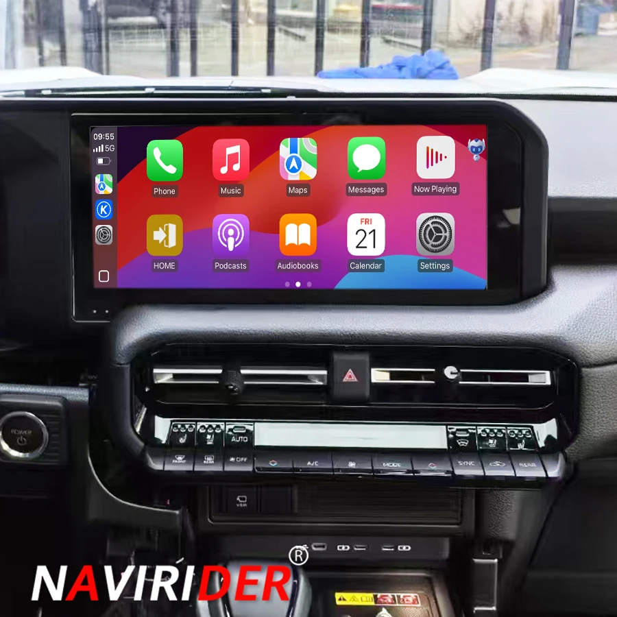 12.3” Car Radio Android 14 For Toyota Land Cruiser Prado 250 LC250 2024 Multimedia Video Player Stereo  GPS Navigation CarPlay
