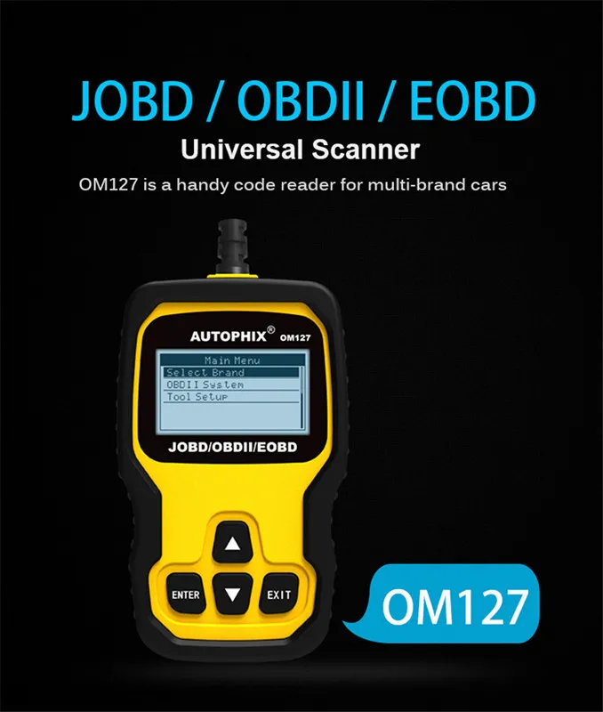 Autophix OM127 Obd2 Car Diagnostic Instrument TOYOTA HONDA NISSAN EOB D JOBD