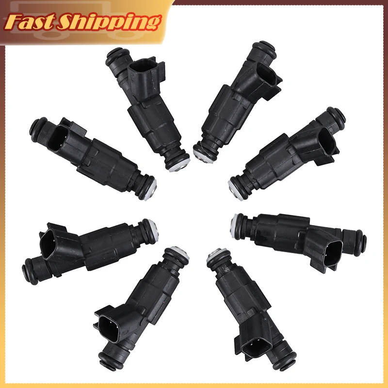 

8Pcs Car Fuel Injectors Compatible for Cadillac DeVille Pontiac Oldsmobile 4.0 4.6L Replace 0280155923 Automotive Accessories