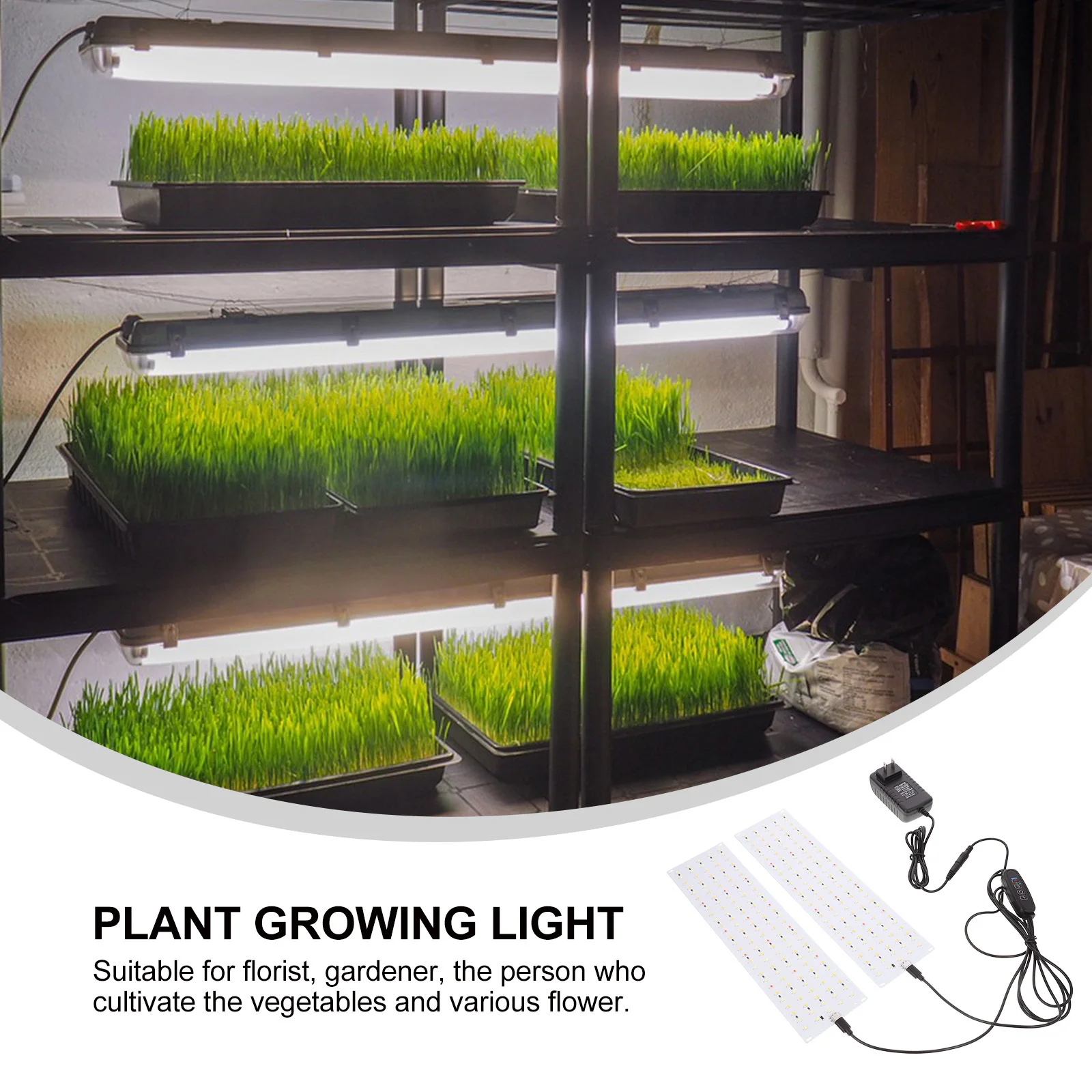 

1Set LED Grow Light for Indoor Plants Full Spectrum Plant Lamp Small Plant Growing Lamps Balcony Home Greenhouse