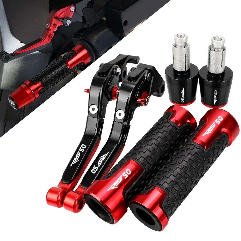 

For APRILIA RS50 RS 50 1999- 2005 Motorcycle Accessories Extendable Adjustable Brake Clutch Levers Handlebar Grips Ends