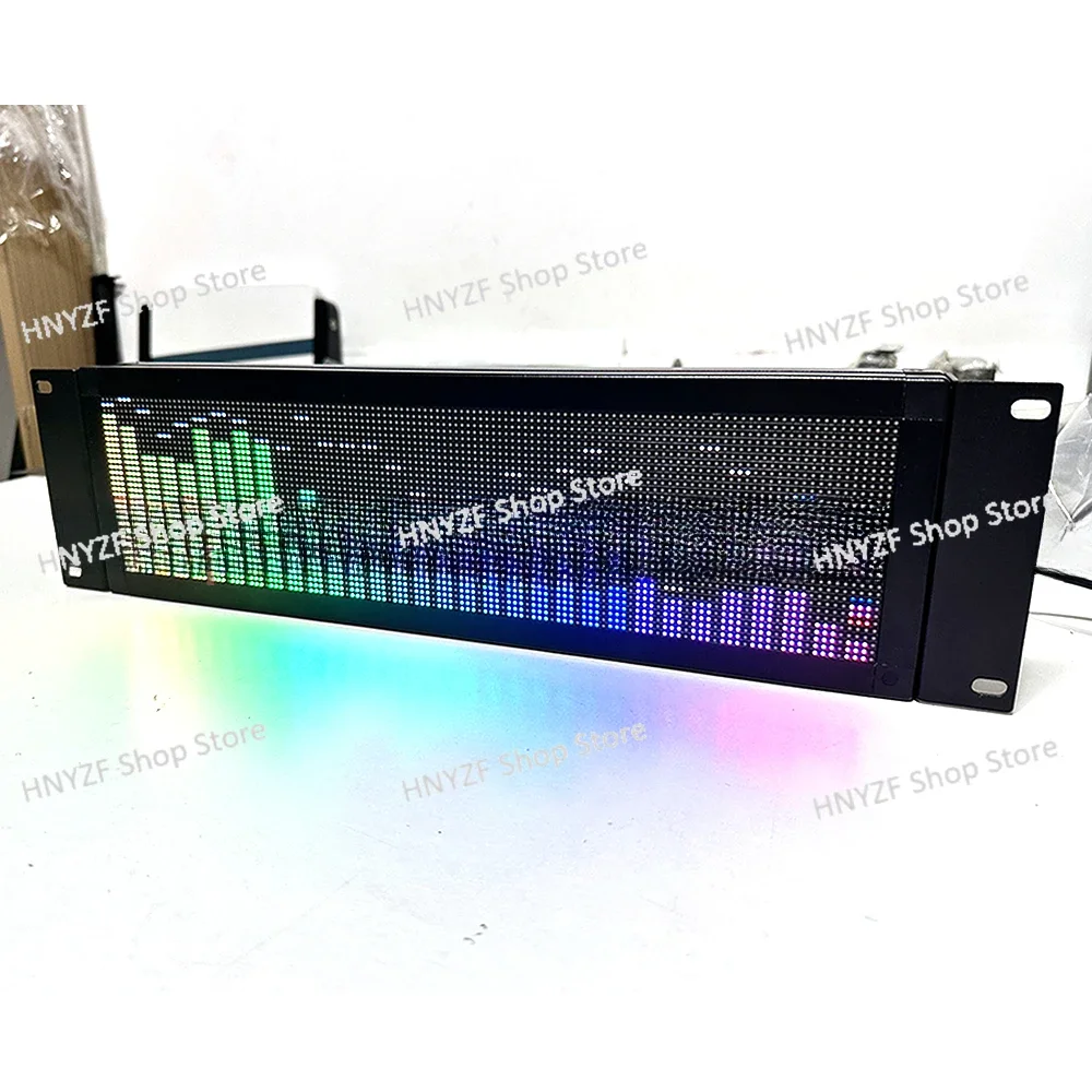 3U Cabinet Professional Full-color Rack-Mount Music Spectrum Display RGB Level Rhythm Light