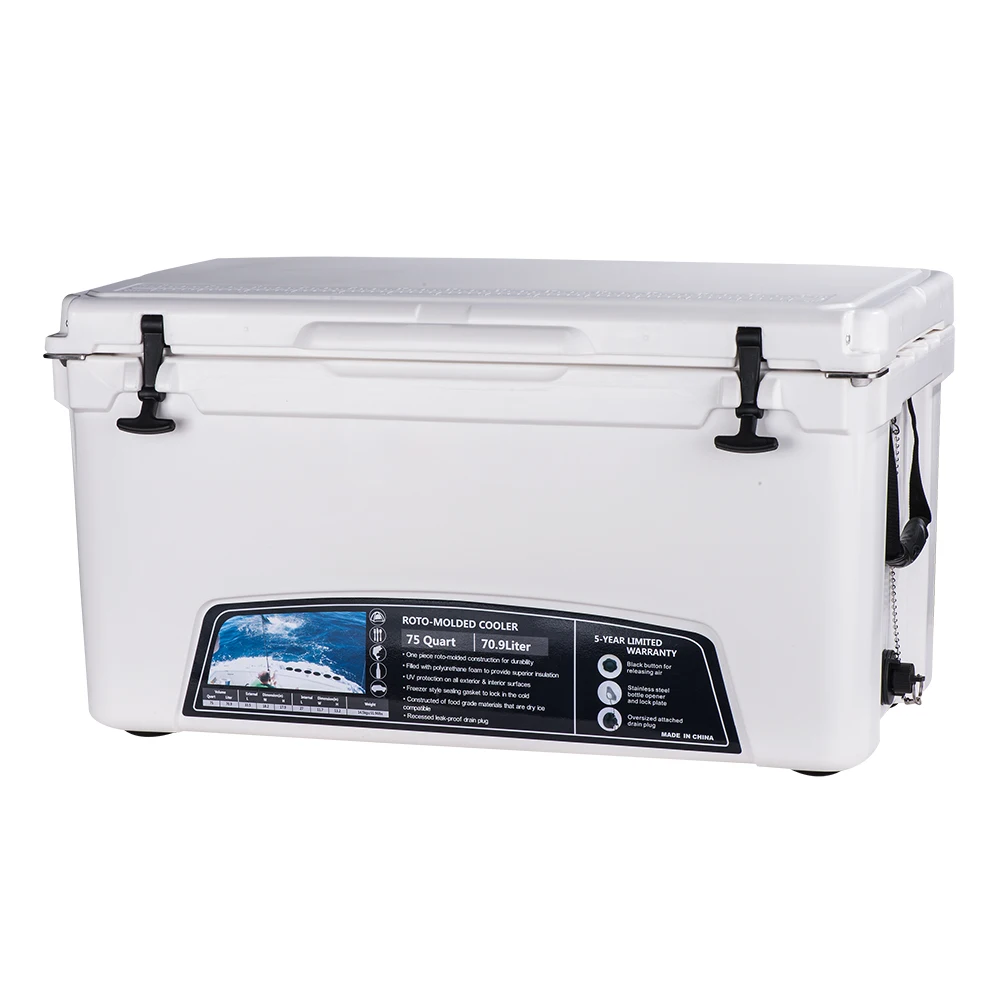 

100l Cooler Box China Supplier Kuer Coolers Large Plastic Rotomolded Ice Cooer Box