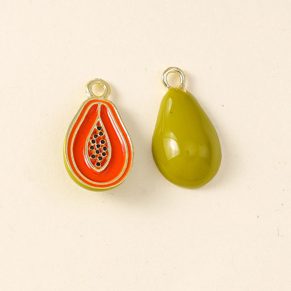 5pcs Cute Fruit Charms for DIY Jewelry Making