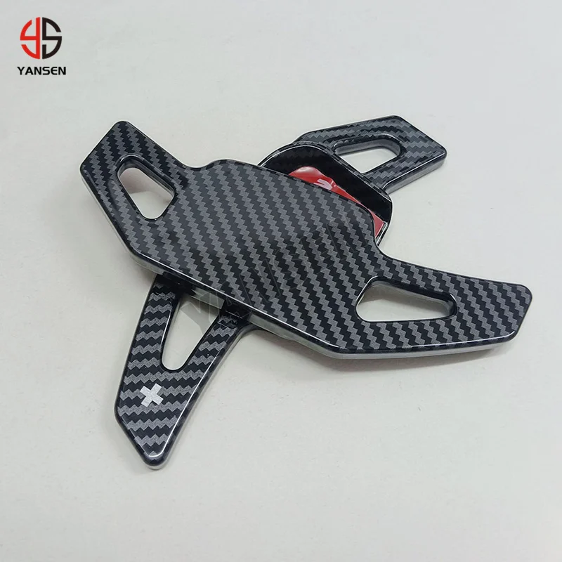 For VW Golf 8 B8 MK7 CC TIGUAN L Teramont C-TREK PHIDEON ABS Carbon Fiber Car Steering Wheel Paddle Shifter Extension