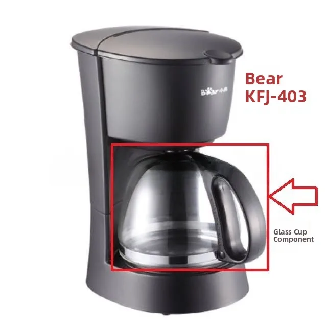 Медвежонок Маленький Медвежонок KA02NA06K403A07V Кофе Хном Стеклянный горшок Ручка фильтра Коробка Poer Чашка Аксессуары Ручное заваривание кофе