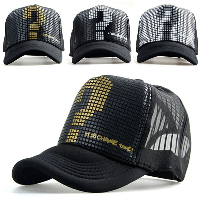 77HC Men Women Baseball Golf Mesh Cap Trucker Adjustable for Snapback Hat