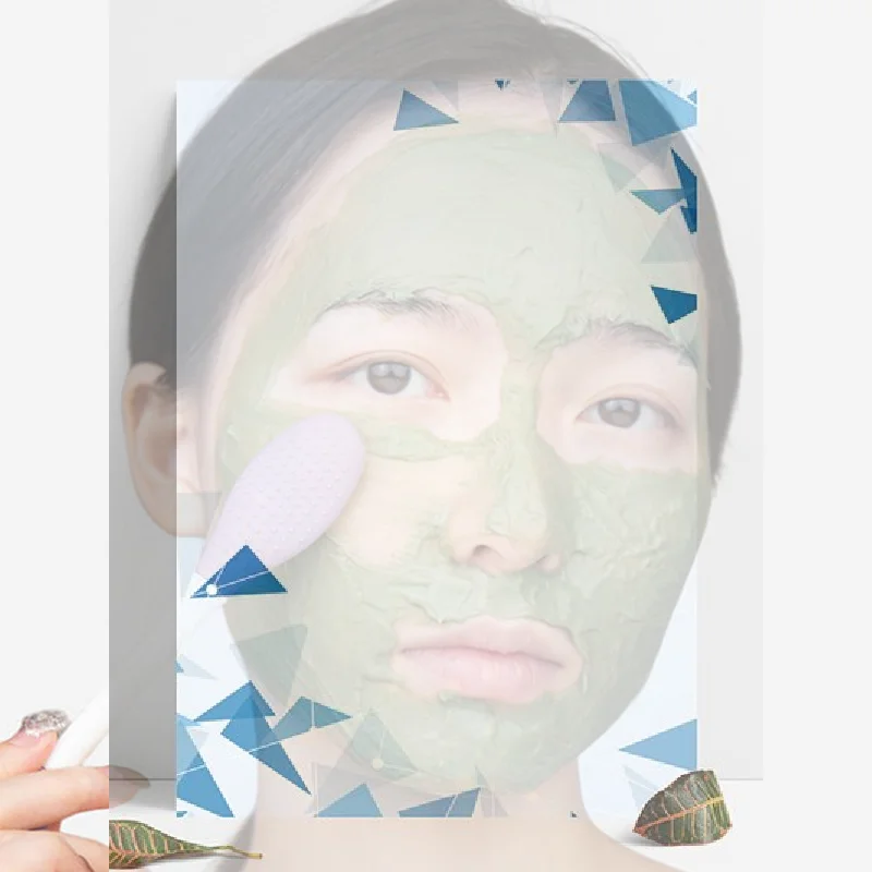 Siliconen Dubbele Hoofd Gezichtsmasker Borstel Gezicht Exfoliëren Mee-eter Verwijderen Cleanser Borstel Modder Film Spatel Gezichtsverzorging Tool