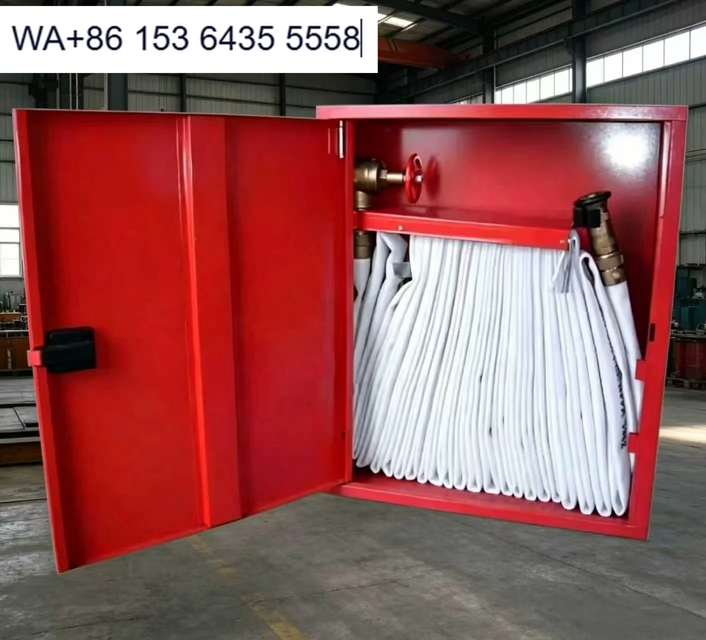 Jinkai Wall Mounted Stainless Steel Powder Coated Customizable Fire Hose Cabinets Recessed Flexible Durable Fire Protection