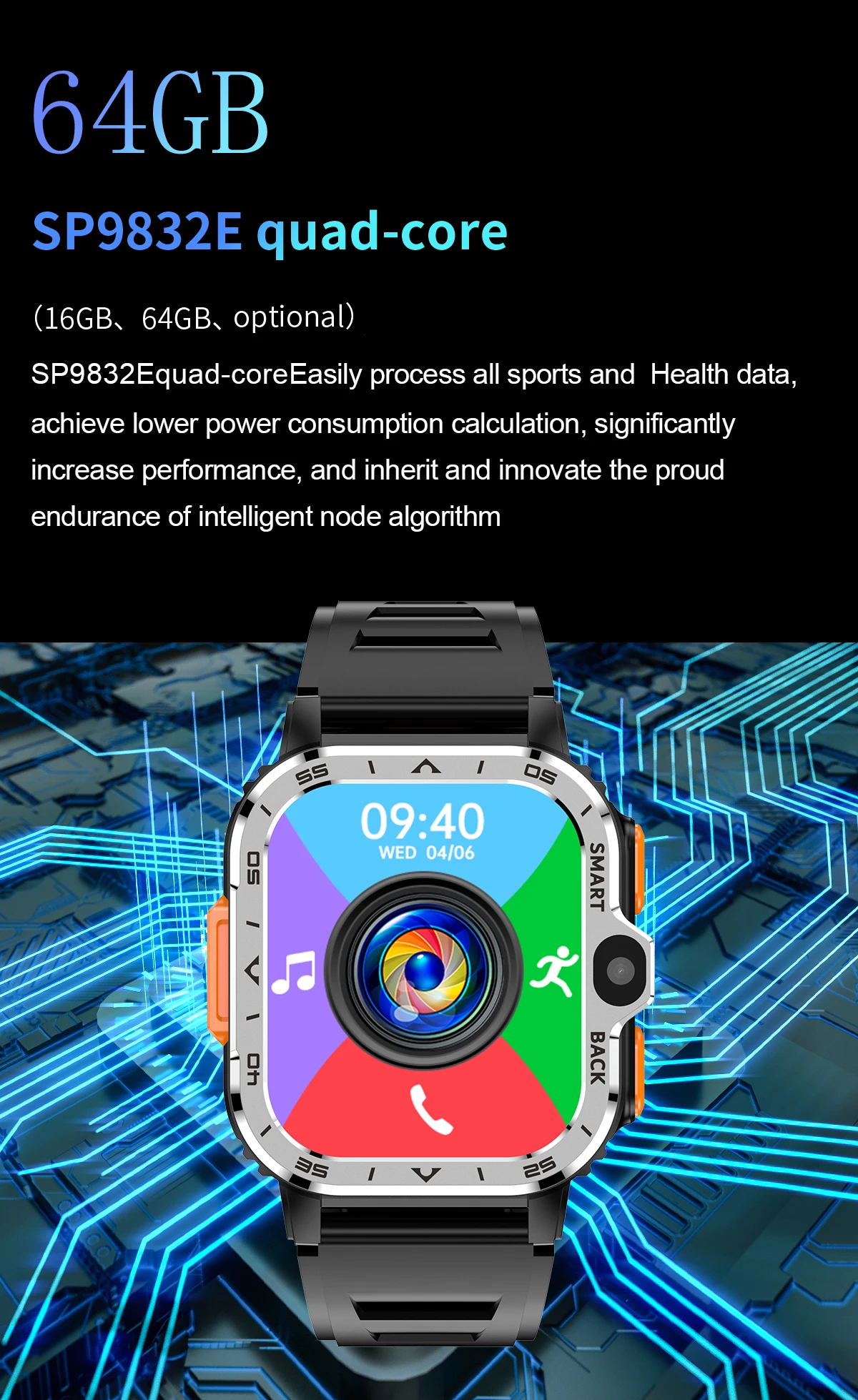Pelacak Aktivitas Kebugaran 2024 dengan Berbagai Mode Olahraga/Jam Tangan Pintar Pedometer Denyut Jantung/Tidur (Menjawab/Membuat Panggilan)