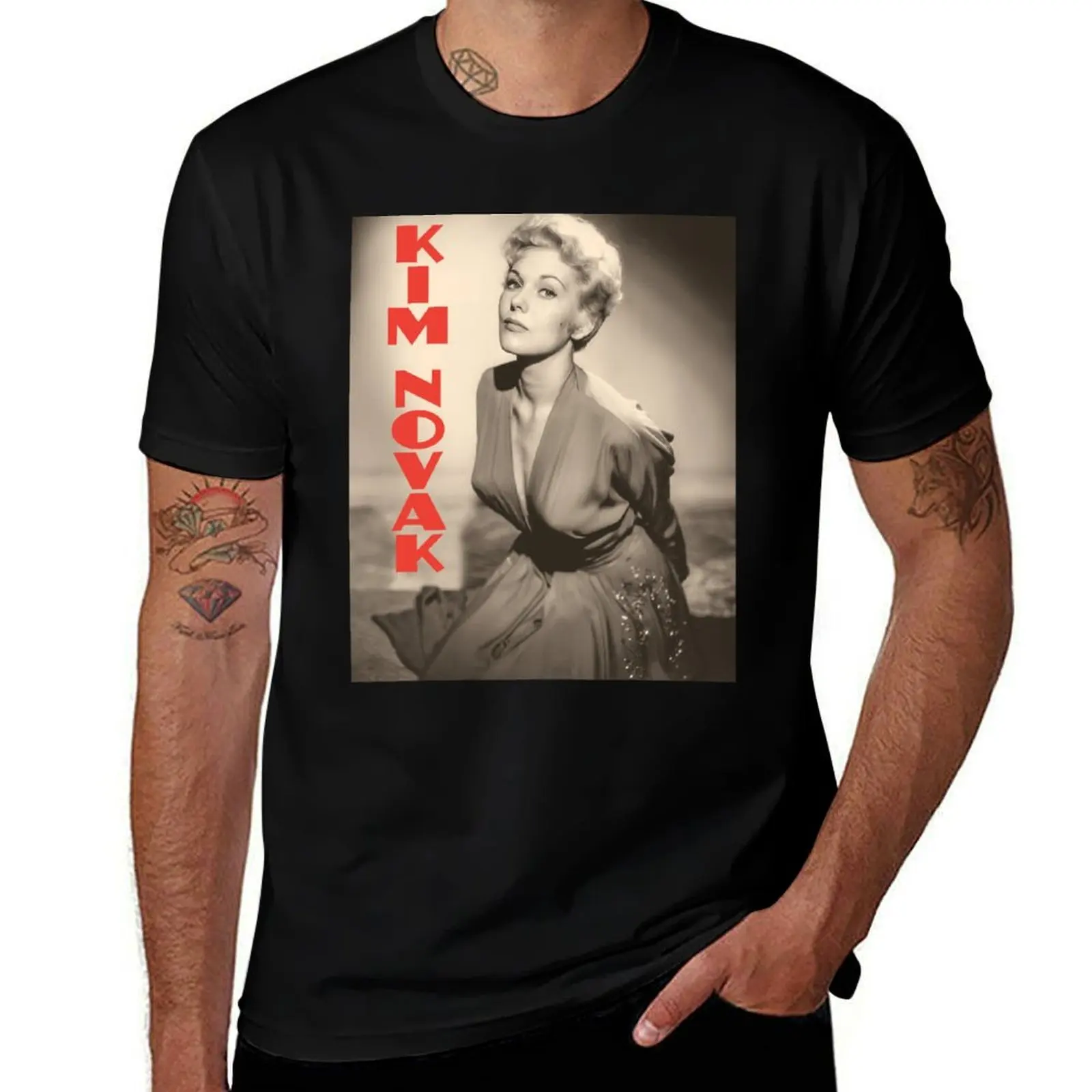

Футболка Kim Novak, быстросохнущие синие архивные футболки на заказ, мужские винтажные футболки