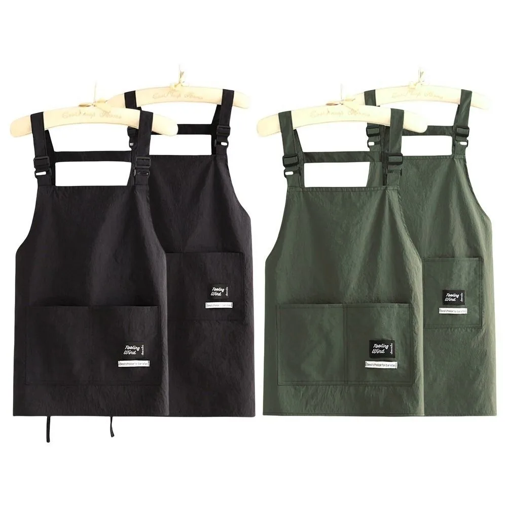 New Professional Barber Apron Breathable Waterproof Cooking Aprons 2 Sizes Large Pocket Working Clothes for Hairdressing