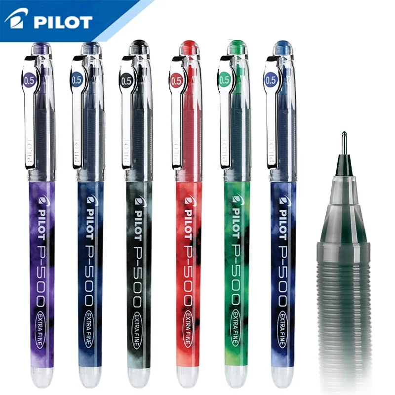 PILOT Precise P-500 젤 잉크 롤링볼 스틱펜, 0.5mm 초미세 끝, 블랙 블루 레드 보라 녹색 잉크 – 일본 정품, 실사용자 리뷰 및 성능 분석