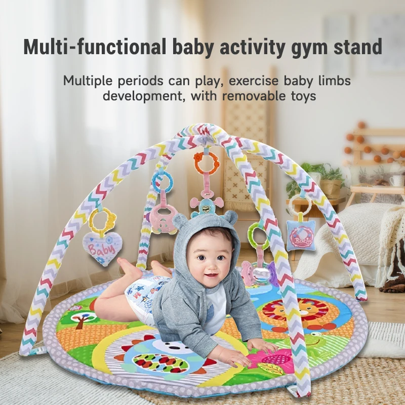 ベビーフィットネスフレームクロール多機能早期教育フェンスプレイクロールマット幼児プレイラグおなかタイムアクティビティパッドおもちゃ