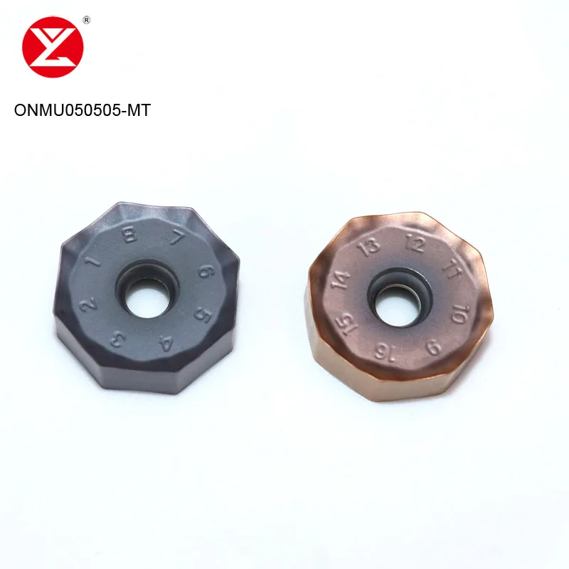 Carbide ONMU050505-MT CNC milling insert Fast feed heavy cutting milling insert For 45 degree Plane face milling cutter head